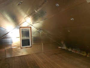 A Gainesville attic with SuperAttic installed.