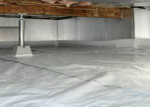 A sealed, insulated, and structurally repaired Palm Coast crawl space