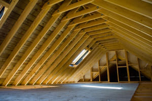 Cutaway view of attic in Saint Augustine