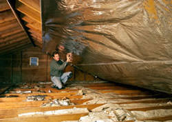Radiant Barrier Attic Insulation in a Florida home
